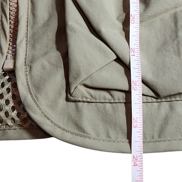 Nylon utility vest with pockets beige - Picture 5 of 7